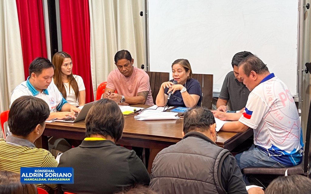 Emergency meeting ng LGU Mangaldan ukol sa kalagayan ng bayan dulot ng Bagyong Egay at Habagat,&nbsp;ginanap